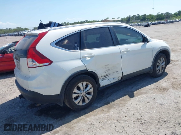 2014 Honda CR-V EX-L with VIN 5J6RM3H79EL037837, listed as a IAAI auction lot 42166214 with 257,643 mi miles and . Bid and sale history available at carsss.com. Image 4.