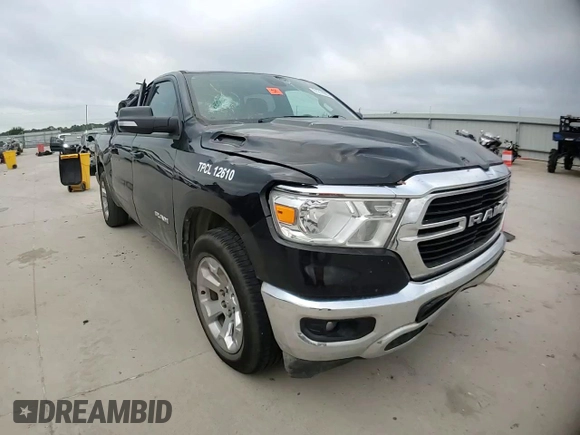 2021 Ram 1500 Lone Star with VIN 1C6RREFT4MN661316, listed as a Copart auction lot 61218605 with 61,672 mi miles and Salvage title. Bid and sale history available at DreamBid. Image 13.