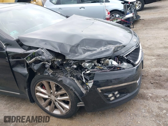 2015 Kia Optima SX Turbo with VIN 5XXGR4A69FG365072, listed as a IAAI auction lot 42295872 with 121,269 mi miles and . Bid and sale history available at DreamBid. Image 6.