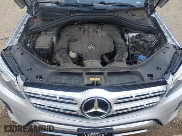2018 Mercedes-Benz GLS 450 with VIN 4JGDF6EE2JB038550, listed as a Copart auction lot 61177375 with 74,624 mi miles and Salvage title. Bid and sale history available at DreamBid. Image 12.