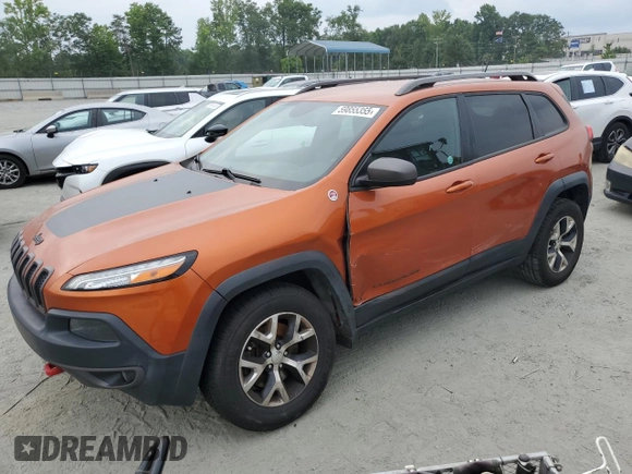 2015 Jeep Cherokee Trailhawk с VIN 1C4PJMBS6FW501367, выставлен на аукционе Copart как лот 59855355 с пробегом 113 711 миль миль и Списание • Salvage title. История ставок и продаж доступна на DreamBid. Изображение 1.