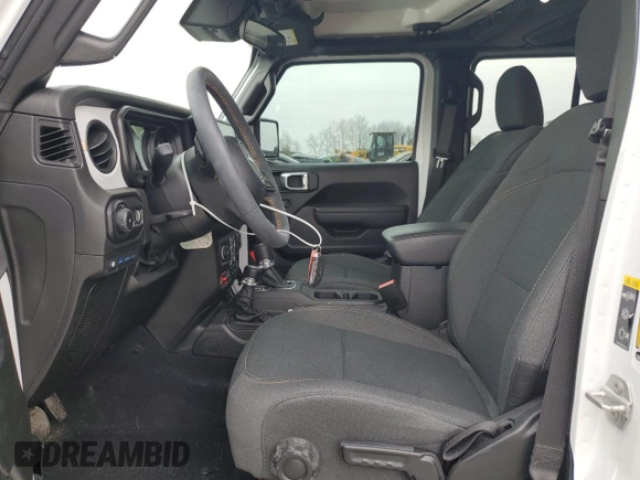 2024 Jeep Wrangler Sport S with VIN 1C4RJXN68RW283543, listed as a Copart auction lot 57752525 with 4,334 mi miles and Salvage title. Bid and sale history available at DreamBid. Image 7.