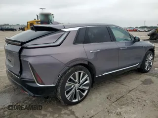 2025 Cadillac LYRIQ Sport z VIN 1GYKPTRL2SZ303874, wystawiony jako Copart lot #55592315 z przebiegiem 447 mil mil oraz Szkody całkowita. Historia ofert i sprzedaży dostępna na DreamBid. Obrazek 3.