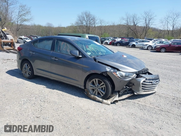 2018 Hyundai Elantra SEL with VIN 5NPD84LF1JH397644, listed as a IAAI auction lot 37551922 with 33,892 mi miles and . Bid and sale history available at DreamBid. Image 1.