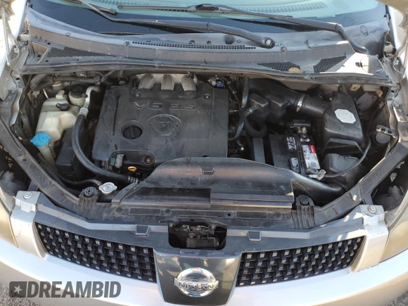 2006 Nissan Quest SL with VIN 5N1BV28U66N124536, listed as a Copart auction lot 79273664 with 0 mi miles and Salvage Title. Bid and sale history available at carsss.com. Image 14.