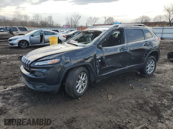 2016 Jeep Cherokee Latitude with VIN 1C4PJMCB2GW199589, listed as a Copart auction lot 46956455 with 105,080 mi miles and Salvage Title. Bid and sale history available at DreamBid. Image 1.