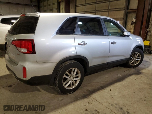 2014 Kia Sorento LX with VIN 5XYKT3A60EG460197, listed as a Copart auction lot 46849535 with 103,949 mi miles and Clean Title. Bid and sale history available at DreamBid. Image 3.