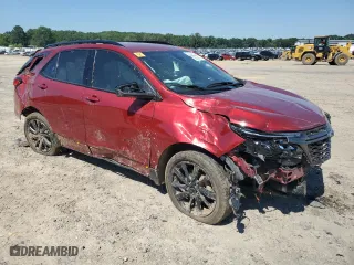 2023 Chevrolet Equinox RS with VIN 3GNAXMEGXPS154626, listed as a Copart auction lot 58684894 with 0 mi miles and Salvage Title. Bid and sale history available at carsss.com. Image 4.