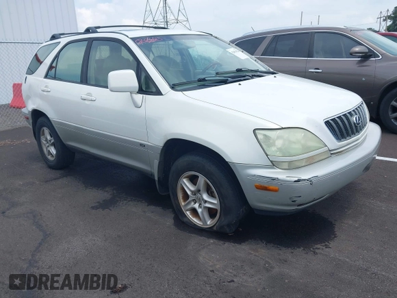 2002 Lexus RX 300 with VIN JTJGF10U220139584, listed as a IAAI auction lot 42454224 with 240,475 mi miles and . Bid and sale history available at DreamBid. Image 1.