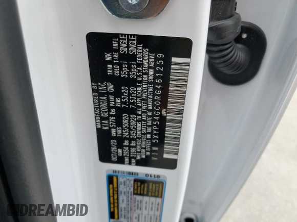 2024 Kia Telluride SX z VIN 5XYP54GC0RG461259, wystawiony jako Copart lot #85143094 z przebiegiem 37 874 mil mil oraz Czysty tytuł • Clean title. Historia ofert i sprzedaży dostępna na DreamBid. Obrazek 15.