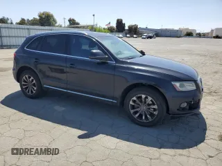 2013 Audi Q5 Premium with VIN WA1CFAFP7DA037028, listed as a Copart auction lot 57075835 with 142,617 mi miles and Salvage title. Bid and sale history available at DreamBid. Image 4.