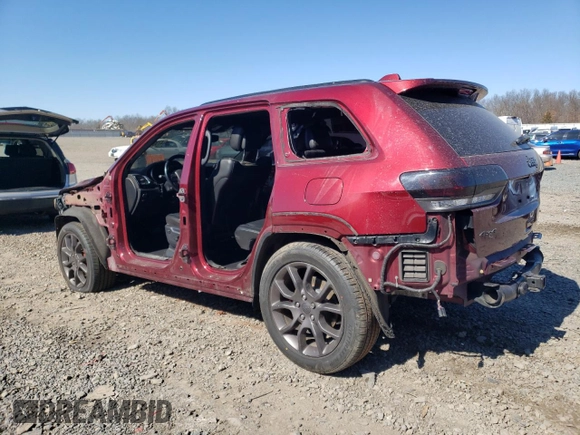2020 Jeep Grand Cherokee High Altitude z VIN 1C4RJFCT9LC218745, wystawiony jako Copart lot #47305405 z przebiegiem Nie podano mil oraz Szkoda całkowita • Salvage title. Historia ofert i sprzedaży dostępna na DreamBid. Obrazek 2.