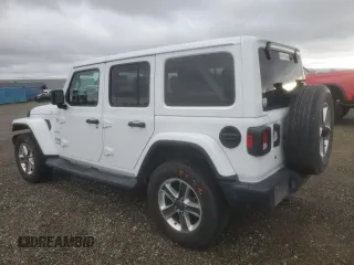 2019 Jeep Wrangler Unlimited Sahara with VIN 1C4HJXEG5KW600639, listed as a Copart auction lot 49314565 with 58,637 mi miles and Salvage title. Bid and sale history available at DreamBid. Image 2.