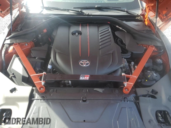 2024 Toyota Supra 3.0 with VIN WZ1DB0G07RW066056, listed as a Copart auction lot 49260325 with 3,621 mi miles and Salvage title. Bid and sale history available at DreamBid. Image 11.