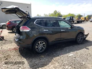 2015 Nissan Rogue SV with VIN 5N1AT2MV5FC892245, listed as a Copart auction lot 54838525 with 77,247 mi miles and Salvage Title. Bid and sale history available at DreamBid. Image 3.