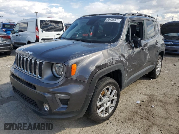 2021 Jeep Renegade Limited with VIN ZACNJDD14MPN32054, listed as a Copart auction lot 50435325 with 25,389 mi miles and Salvage title. Bid and sale history available at DreamBid. Image 1.