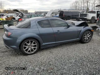 2008 Mazda RX-8 40th Anniversary Edition with VIN JM1FE173980216166, listed as a Copart auction lot 83861354 with 123,193 mi miles and Salvage Title. Bid and sale history available at carsss.com. Image 3.