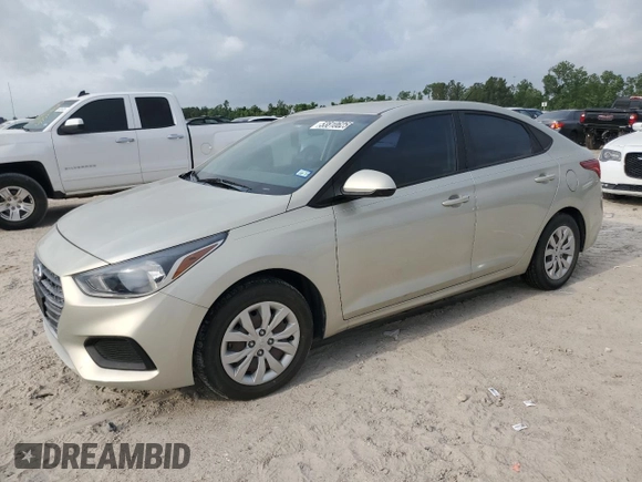 2018 Hyundai Accent SE with VIN 3KPC24A33JE017505, listed as a Copart auction lot 53810625 with 106,679 mi miles and Salvage Title. Bid and sale history available at carsss.com. Image 1.