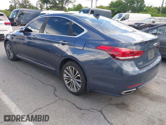 2015 Hyundai Genesis 3.8L z VIN KMHGN4JE5FU102618, wystawiony jako IAAI lot #42215274 z przebiegiem 138 516 mil mil oraz . Historia ofert i sprzedaży dostępna na DreamBid. Obrazek 3.