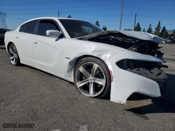 2018 Dodge Charger R/T with VIN 2C3CDXCT7JH205977, listed as a Copart auction lot 83673854 with 0 mi miles and Salvage Title. Bid and sale history available at carsss.com. Image 4.