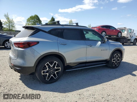 2023 Chevrolet Blazer RS с VIN 3GNKBKRS9PS235722, выставлен на аукционе Copart как лот 53545285 с пробегом 17 683 миль миль и Списание • Salvage title. История ставок и продаж доступна на DreamBid. Изображение 3.