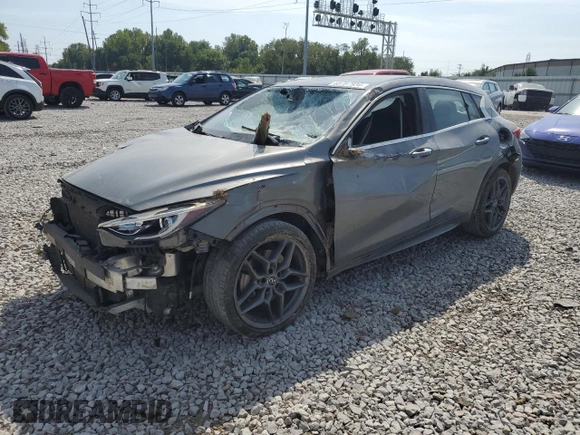 2017 Infiniti QX30 Sport with VIN SJKCH5CP8HA032077, listed as a Copart auction lot 68787934 with 39,072 mi miles and Salvage title. Bid and sale history available at DreamBid. Image 1.