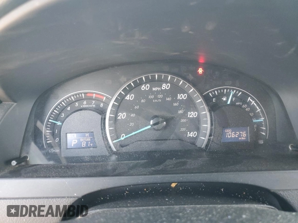 2012 Toyota Camry L with VIN 4T4BF1FK3CR215537, listed as a Copart auction lot 50544455 with 106,276 mi miles and Salvage Title. Bid and sale history available at DreamBid. Image 9.