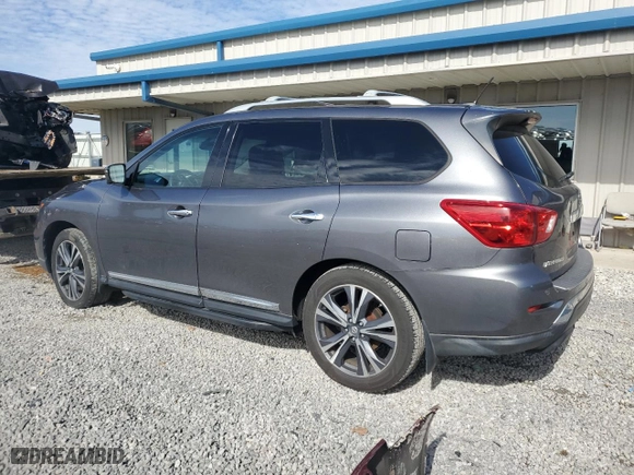 2017 Nissan Pathfinder S with VIN 5N1DR2MN2HC902549, listed as a Copart auction lot 45566675 with 124,564 mi miles and Salvage Title. Bid and sale history available at carsss.com. Image 2.