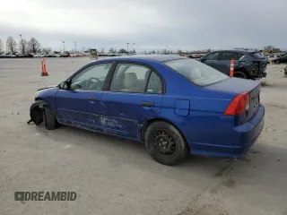 2004 Honda Civic VP with VIN 1HGES16324L015905, listed as a Copart auction lot 50204805 with 267,049 mi miles and Salvage Title. Bid and sale history available at carsss.com. Image 2.