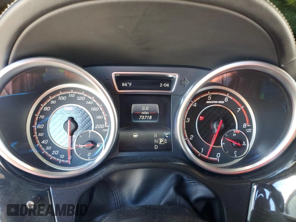 2018 Mercedes-Benz GLE 63 S AMG with VIN 4JGED7FB7JA095871, listed as a Copart auction lot 83789674 with 73,718 mi miles and Salvage title. Bid and sale history available at DreamBid. Image 9.