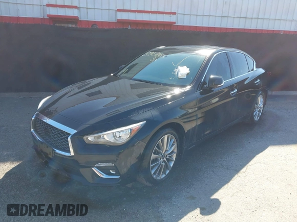 2020 Infiniti Q50 Luxe with VIN JN1EV7AR5LM250864, listed as a IAAI auction lot 40927003 with 57,534 mi miles and . Bid and sale history available at carsss.com. Image 17.