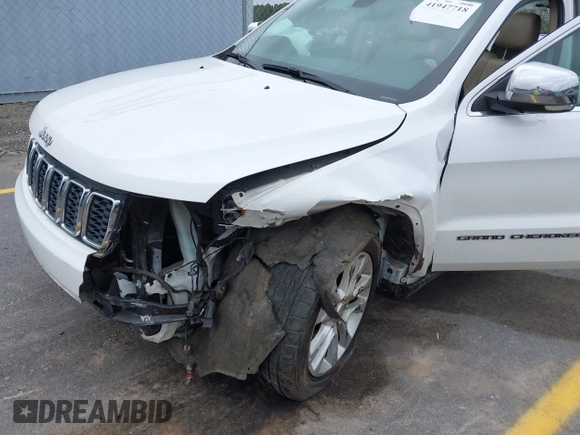 2017 Jeep Grand Cherokee Limited with VIN 1C4RJEBG3HC678912, listed as a IAAI auction lot 41947718 with 1 mi miles. Bid and sale history available at carsss.com. Image 6.