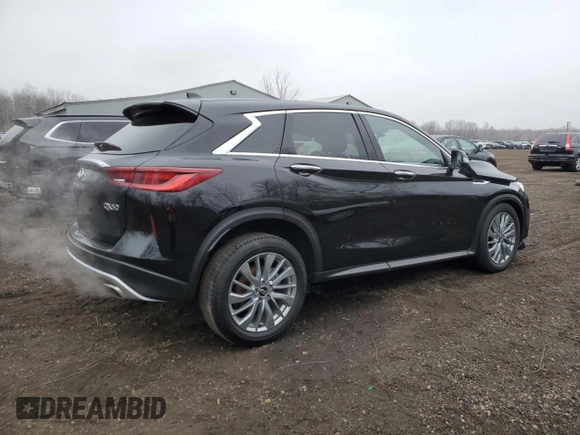 2023 Infiniti QX50 PURE with VIN 3PCAJ5AB1PF121243, listed as a Copart auction lot 79912354 with 25,845 mi miles and Clean Title. Bid and sale history available at carsss.com. Image 3.
