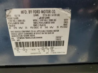 2018 Ford Explorer с VIN 1FM5K7B89JGB39866, выставлен на аукционе Copart как лот 55853595 с пробегом 103 763 миль миль и Списание • Salvage title. История ставок и продаж доступна на DreamBid. Изображение 13.