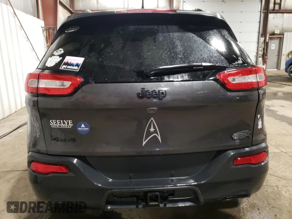 2014 Jeep Cherokee Latitude with VIN 1C4PJMCS8EW291223, listed as a Copart auction lot 52643255 with 167,621 mi miles and Salvage Title. Bid and sale history available at carsss.com. Image 6.