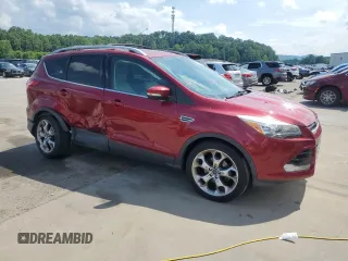2015 Ford Escape Titanium with VIN 1FMCU0JX8FUC03874, listed as a Copart auction lot 61259665 with 98,933 mi miles and Salvage title. Bid and sale history available at DreamBid. Image 4.