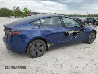 2023 Tesla Model 3 with VIN 5YJ3E1EA3PF474350, listed as a Copart auction lot 53819035 with 32,714 mi miles and Salvage Title. Bid and sale history available at DreamBid. Image 3.