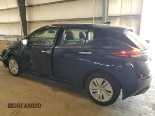 2025 Nissan LEAF S with VIN 1N4AZ1BV3SC560918, listed as a Copart auction lot 77446484 with 607 mi miles and Salvage Title. Bid and sale history available at carsss.com. Image 2.