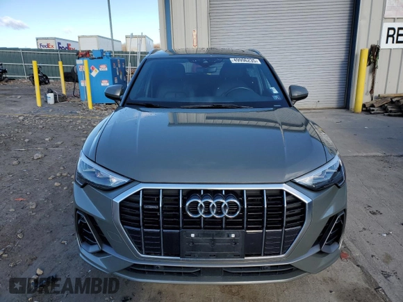 2020 Audi Q3 S line Premium with VIN WA1DECF32L1018403, listed as a Copart auction lot 49996235 with 141,608 mi miles and Clean Title. Bid and sale history available at carsss.com. Image 5.
