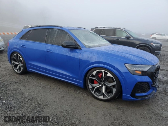 2022 Audi RS Q8 z VIN WU1ARBF15ND007471, wystawiony jako Copart lot #85458484 z przebiegiem Nie podano mil oraz Szkoda całkowita • Salvage title. Historia ofert i sprzedaży dostępna na DreamBid. Obrazek 4.