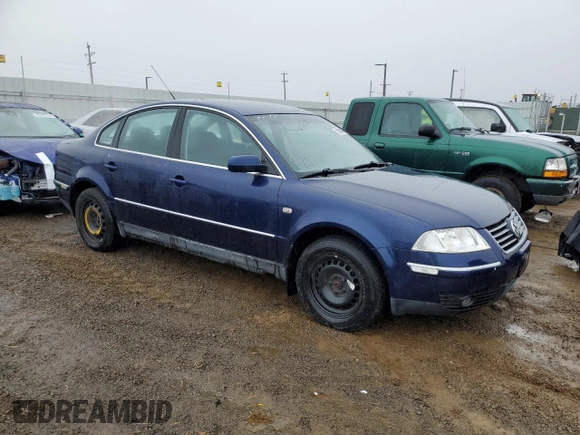 2002 Volkswagen Passat GLX z VIN WVWTH63B32P069555, wystawiony jako Copart lot #85990984 z przebiegiem 69 310 mil mil oraz Czysty tytuł • Clean title. Historia ofert i sprzedaży dostępna na DreamBid. Obrazek 4.