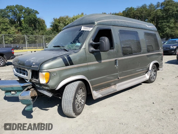2002 Ford Econoline Cargo Recreational with VIN 1FDRE14W62HB15506, listed as a Copart auction lot 83662724 with 253,296 mi miles and Non Repairable. Bid and sale history available at DreamBid. Image 1.