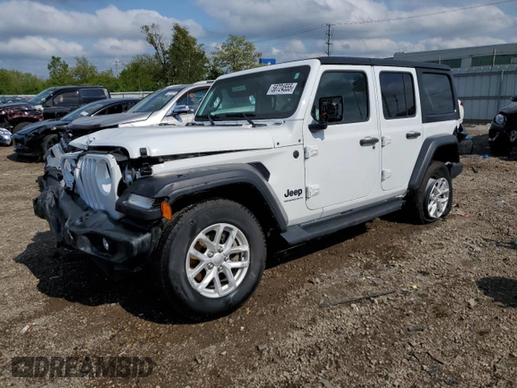 2023 Jeep Wrangler Sport S z VIN 1C4HJXDNXPW617637, wystawiony jako Copart lot #58724555 z przebiegiem 15 811 mil mil oraz Szkoda całkowita • Salvage title. Historia ofert i sprzedaży dostępna na DreamBid. Obrazek 1.
