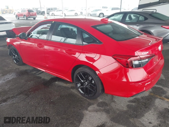 2022 Honda Civic Sedan Sport with VIN 2HGFE2F56NH528026, listed as a IAAI auction lot 41916760 with 10,496 mi miles. Bid and sale history available at carsss.com. Image 3.