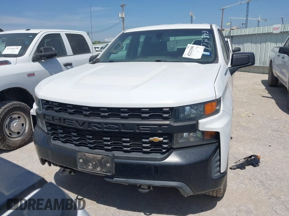 2020 Chevrolet Silverado 1500 Work Truck with VIN 1GCRYAEF3LZ178343, listed as a IAAI auction lot 42223508 with 77,396 mi miles and . Bid and sale history available at DreamBid. Image 12.