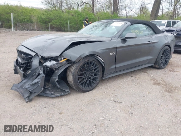2019 Ford Mustang GT Premium с VIN 1FATP8FF1K5171791, выставлен на аукционе IAAI как лот 42043130 с пробегом 51 930 миль миль и . История ставок и продаж доступна на DreamBid. Изображение 17.