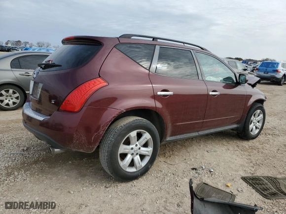 2007 Nissan Murano S with VIN JN8AZ08T07W527041, listed as a Copart auction lot 45359525 with 168,412 mi miles and Salvage Title. Bid and sale history available at carsss.com. Image 3.