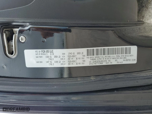 2018 Dodge Grand Caravan GT with VIN 2C4RDGEG9JR331578, listed as a Copart auction lot 78253084 with 0 mi miles and Non Repairable. Bid and sale history available at carsss.com. Image 14.