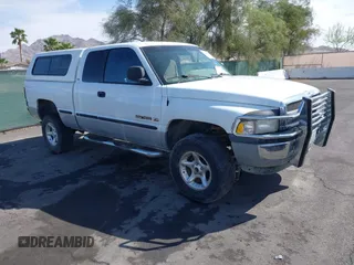 1999 Dodge 1500 with VIN 1B7HF13ZXXJ600062, listed as a IAAI auction lot 41885520 with 217,643 mi miles and . Bid and sale history available at DreamBid. Image 1.