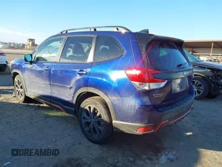 2024 Subaru Forester Sport with VIN JF2SKAEC7RH456119, listed as a IAAI auction lot 41405345 with 13,395 mi miles. Bid and sale history available at carsss.com. Image 3.